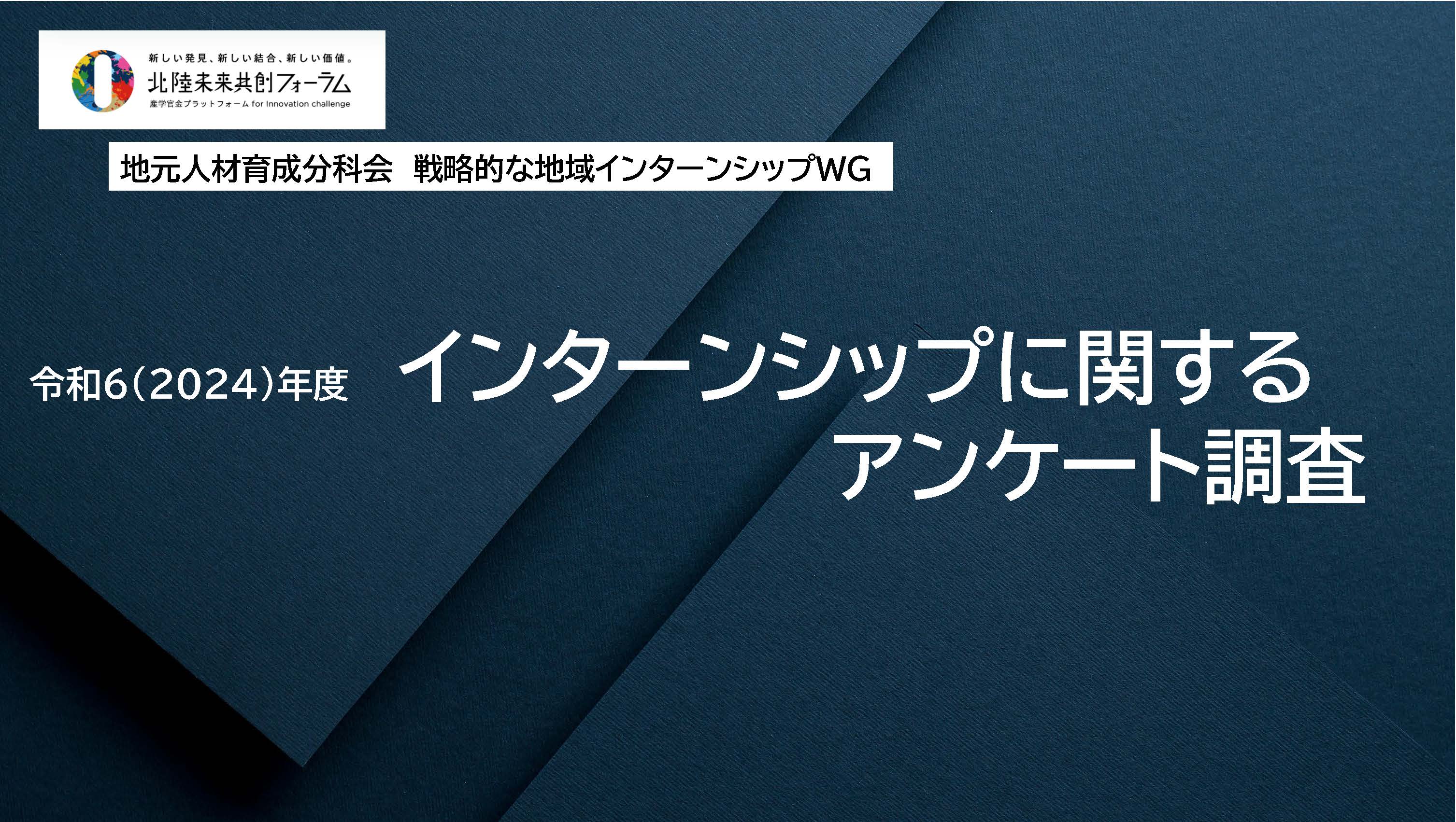 令和6（2024）年度　地元人材育成分科会　戦略的な地域インターンシップWG　活動報告　