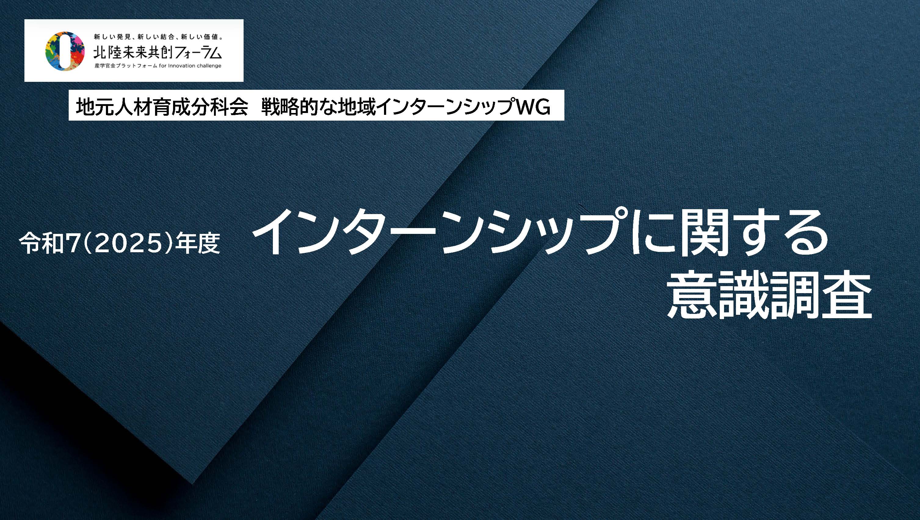 令和7（2025）年度　地元人材育成分科会　戦略的な地域インターンシップWG　活動報告
